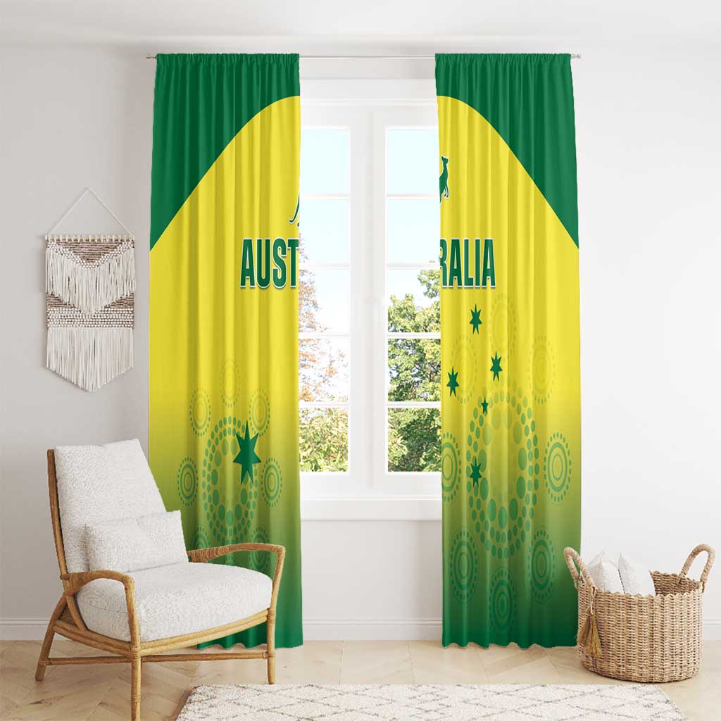 Australia Cricket Window Curtain Go Champions Aussies