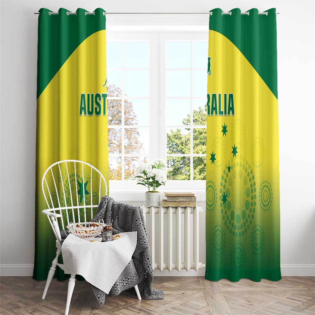 Australia Cricket Window Curtain Go Champions Aussies