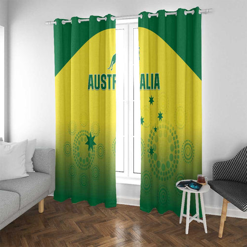 Australia Cricket Window Curtain Go Champions Aussies
