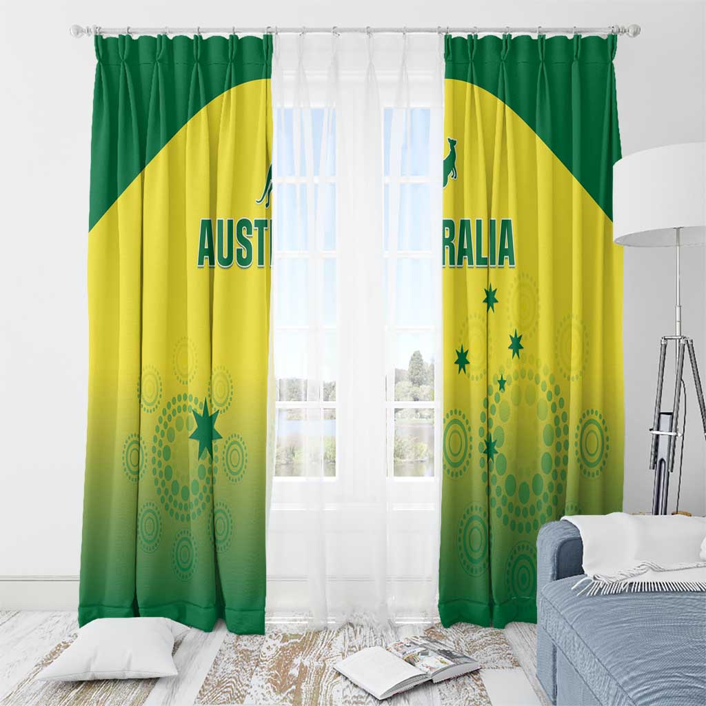 Australia Cricket Window Curtain Go Champions Aussies