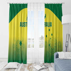 Australia Cricket Window Curtain Go Champions Aussies