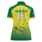 Custom Australia Cricket Women Polo Shirt Go Champions Aussies LT05