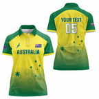 Custom Australia Cricket Women Polo Shirt Go Champions Aussies LT05