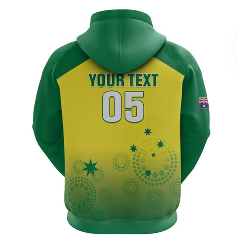 Custom Australia Cricket Zip Hoodie Go Champions Aussies LT05