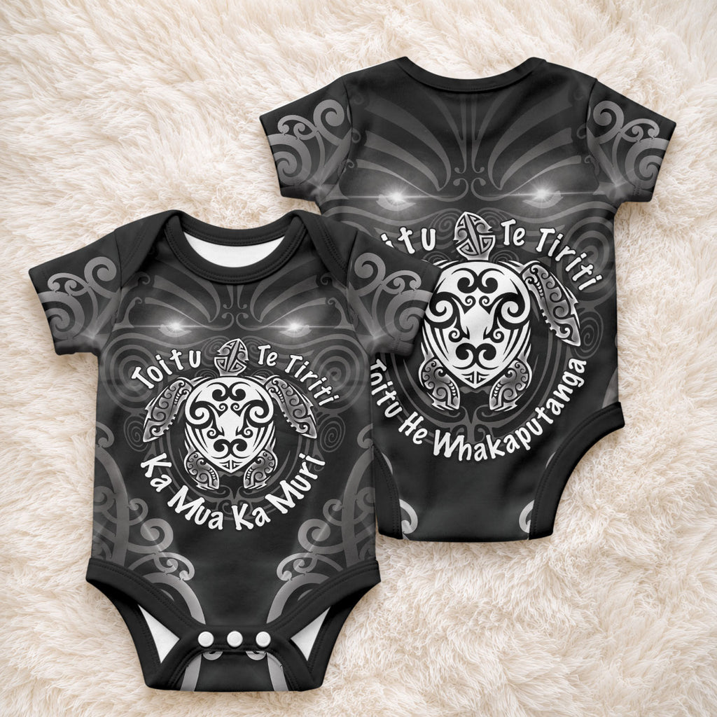 Aotearoa Toitu Te Tiriti Baby Onesie Ka Mua Ka Muri