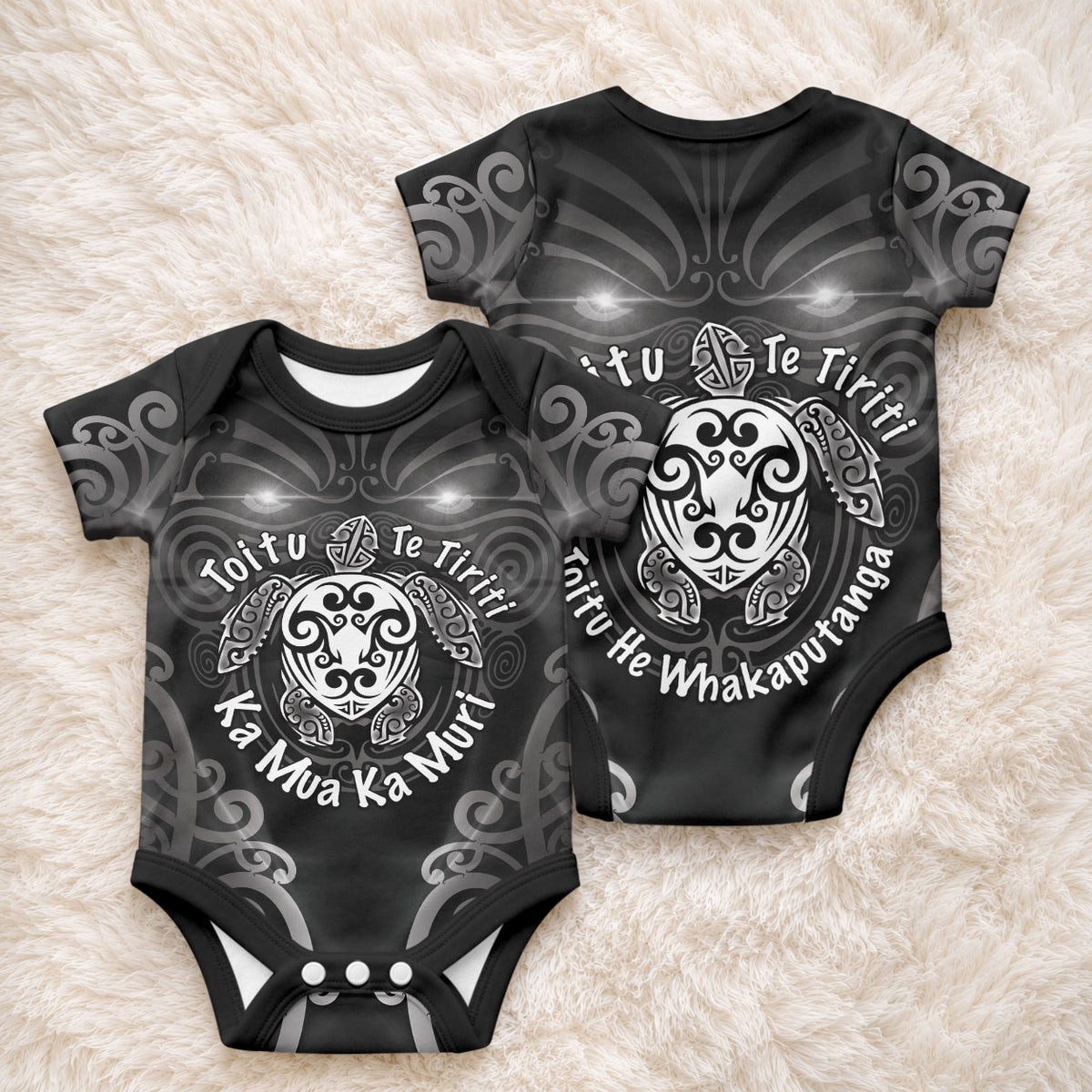 Aotearoa Toitu Te Tiriti Baby Onesie Ka Mua Ka Muri