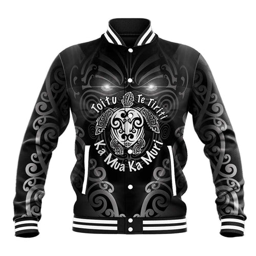 Aotearoa Toitu Te Tiriti Baseball Jacket Ka Mua Ka Muri