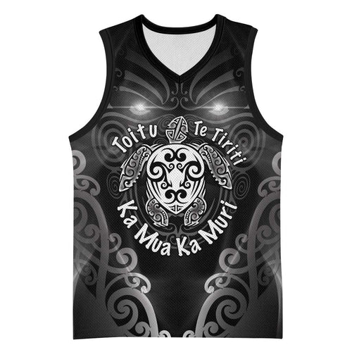 Aotearoa Toitu Te Tiriti Basketball Jersey Ka Mua Ka Muri