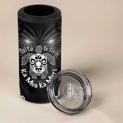 Aotearoa Toitu Te Tiriti 4 in 1 Can Cooler Tumbler Ka Mua Ka Muri