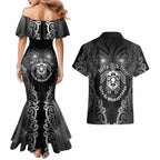 Aotearoa Toitu Te Tiriti Couples Matching Mermaid Dress and Hawaiian Shirt Ka Mua Ka Muri