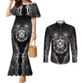 Aotearoa Toitu Te Tiriti Couples Matching Mermaid Dress and Long Sleeve Button Shirt Ka Mua Ka Muri