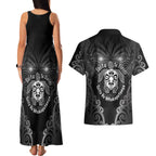 Aotearoa Toitu Te Tiriti Couples Matching Tank Maxi Dress and Hawaiian Shirt Ka Mua Ka Muri