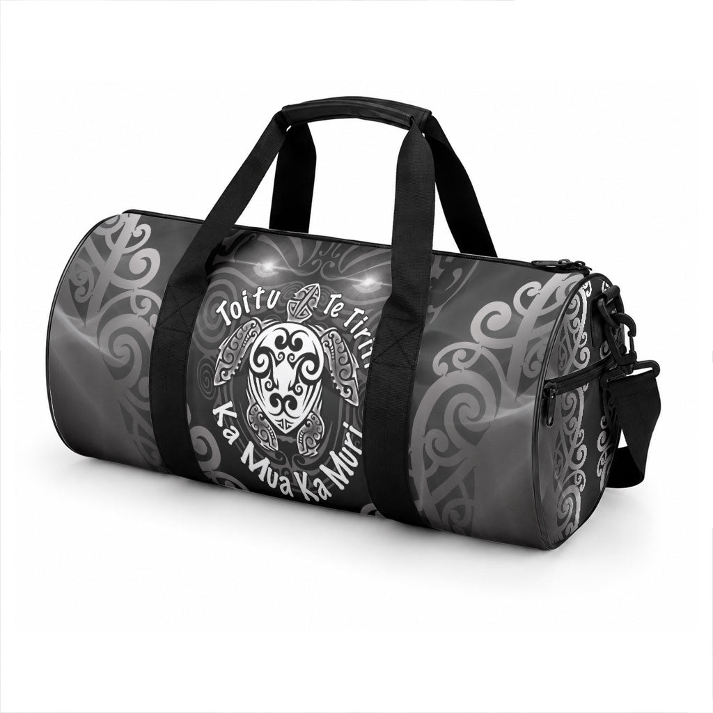 Aotearoa Toitu Te Tiriti Duffle Bag Ka Mua Ka Muri