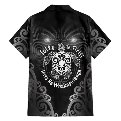 Aotearoa Toitu Te Tiriti Family Matching Long Sleeve Bodycon Dress and Hawaiian Shirt Ka Mua Ka Muri