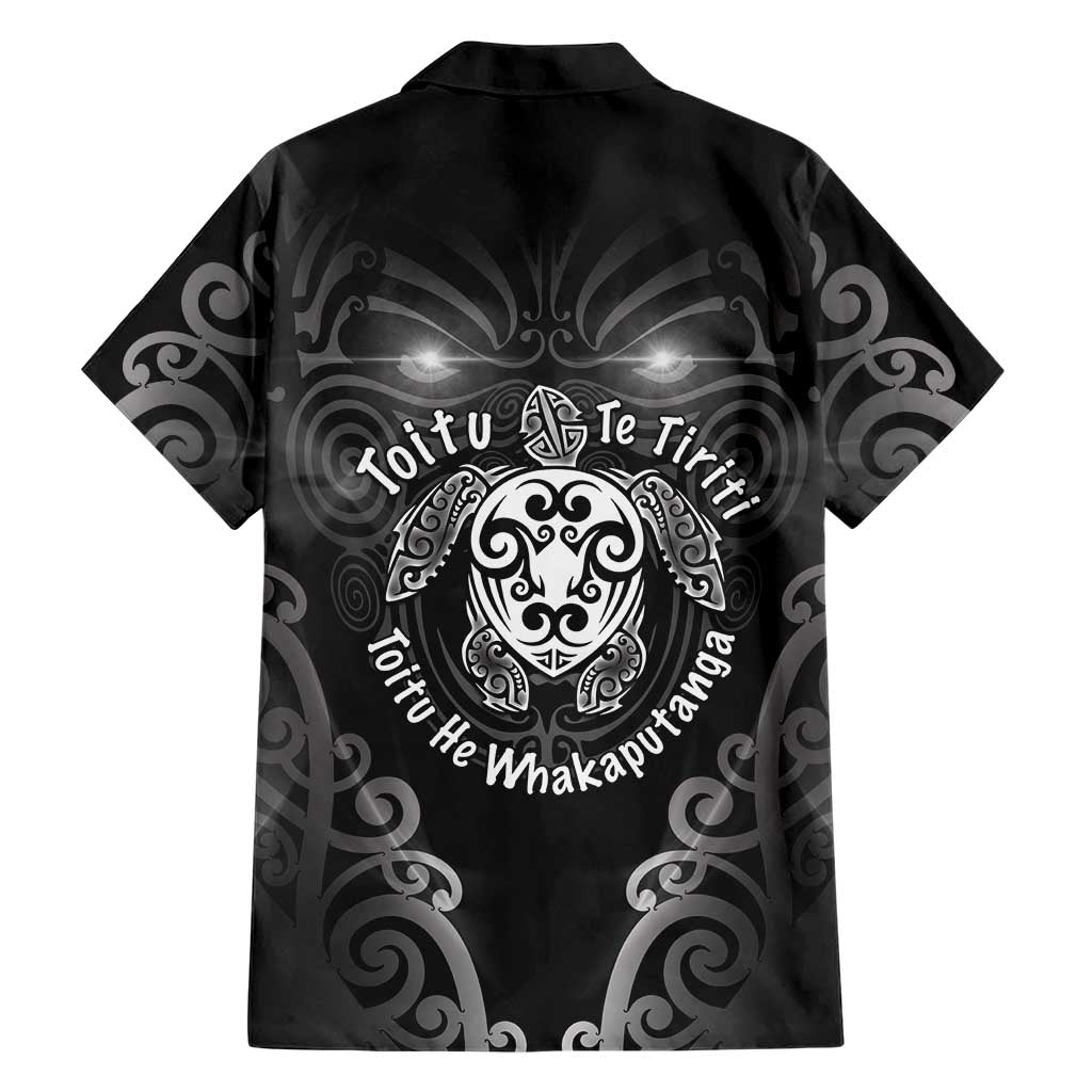 Aotearoa Toitu Te Tiriti Family Matching Off The Shoulder Long Sleeve Dress and Hawaiian Shirt Ka Mua Ka Muri