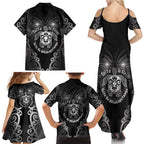 Aotearoa Toitu Te Tiriti Family Matching Summer Maxi Dress and Hawaiian Shirt Ka Mua Ka Muri