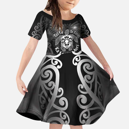 Aotearoa Toitu Te Tiriti Family Matching Tank Maxi Dress and Hawaiian Shirt Ka Mua Ka Muri