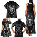 Aotearoa Toitu Te Tiriti Family Matching Tank Maxi Dress and Hawaiian Shirt Ka Mua Ka Muri