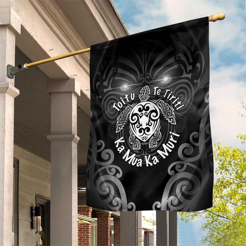 Aotearoa Toitu Te Tiriti Garden Flag Ka Mua Ka Muri