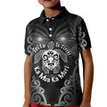 Aotearoa Toitu Te Tiriti Kid Polo Shirt Ka Mua Ka Muri