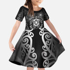 Aotearoa Toitu Te Tiriti Kid Short Sleeve Dress Ka Mua Ka Muri