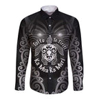 Aotearoa Toitu Te Tiriti Long Sleeve Button Shirt Ka Mua Ka Muri