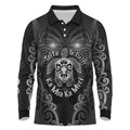 Aotearoa Toitu Te Tiriti Long Sleeve Polo Shirt Ka Mua Ka Muri