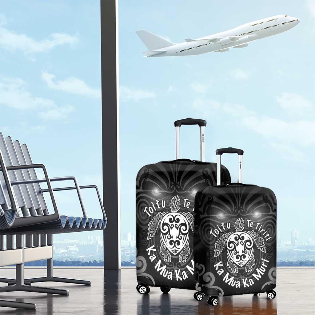 Aotearoa Toitu Te Tiriti Luggage Cover Ka Mua Ka Muri