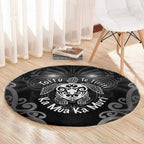 Aotearoa Toitu Te Tiriti Round Carpet Ka Mua Ka Muri