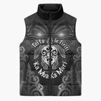 Aotearoa Toitu Te Tiriti Sleeveless Puffer Jacket Ka Mua Ka Muri