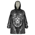 Aotearoa Toitu Te Tiriti Wearable Blanket Hoodie Ka Mua Ka Muri