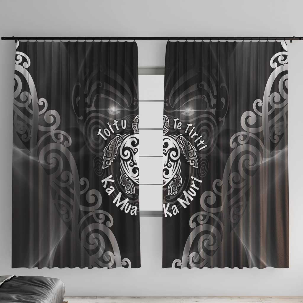 Aotearoa Toitu Te Tiriti Window Curtain Ka Mua Ka Muri