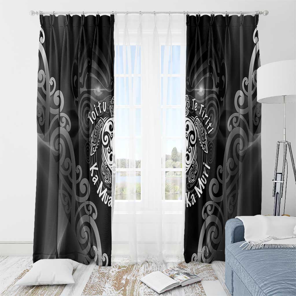 Aotearoa Toitu Te Tiriti Window Curtain Ka Mua Ka Muri