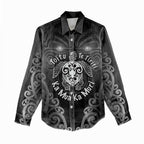 Aotearoa Toitu Te Tiriti Women Casual Shirt Ka Mua Ka Muri
