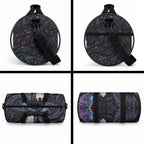New Zealand Aotearoa Duffle Bag Maori Tane Te Waiora Paua Shell Glitter Purple