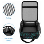 New Zealand Aotearoa Lunch Bag Maori Wheku Paua Shell Glitter Turquoise