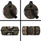 New Zealand Aotearoa Duffle Bag Maori Wheku Paua Shell Glitter Gold