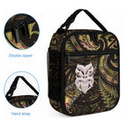 New Zealand Aotearoa Lunch Bag Maori Wheku Paua Shell Glitter Gold