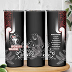 New Zealand Aotearoa Mana Wahine Skinny Tumbler
