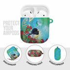 New Zealand Tomtit AirPods Case Maori Koru With Pohutukawa Galaxy Style - Aussie Hoodie