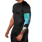 New Zealand Tomtit Arm Sleeves Maori Koru With Pohutukawa Galaxy Style - Aussie Hoodie
