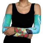 New Zealand Tomtit Arm Sleeves Maori Koru With Pohutukawa Galaxy Style - Aussie Hoodie