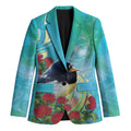 New Zealand Tomtit Blazer Maori Koru With Pohutukawa Galaxy Style - Aussie Hoodie