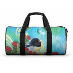 New Zealand Tomtit Duffle Bag Maori Koru With Pohutukawa Galaxy Style