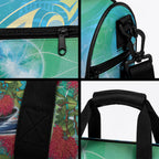 New Zealand Tomtit Duffle Bag Maori Koru With Pohutukawa Galaxy Style