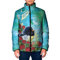 New Zealand Tomtit Padded Jacket Maori Koru With Pohutukawa Galaxy Style - Aussie Hoodie