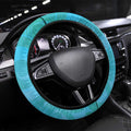 New Zealand Tomtit Steering Wheel Cover Maori Koru With Pohutukawa Galaxy Style - Aussie Hoodie
