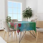 New Zealand Tomtit Tablecloth Maori Koru With Pohutukawa Galaxy Style - Aussie Hoodie