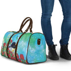New Zealand Tomtit Travel Bag Maori Koru With Pohutukawa Galaxy Style - Aussie Hoodie