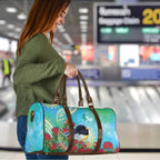 New Zealand Tomtit Travel Bag Maori Koru With Pohutukawa Galaxy Style - Aussie Hoodie